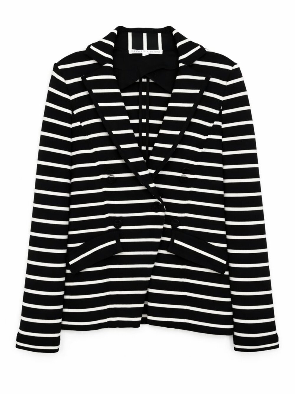 Veronica Beard Kensington Striped Blazer Navy Blue White Size 2 - Picture 2 of 5
